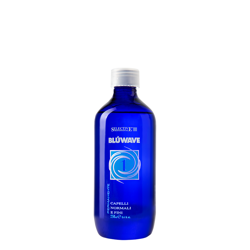 Средства для химической завивки волос:  SELECTIVE PROFESSIONAL -  Blue Wave 1 - Состав на основе протеинов кератина для нормальных волос  (250 мл)