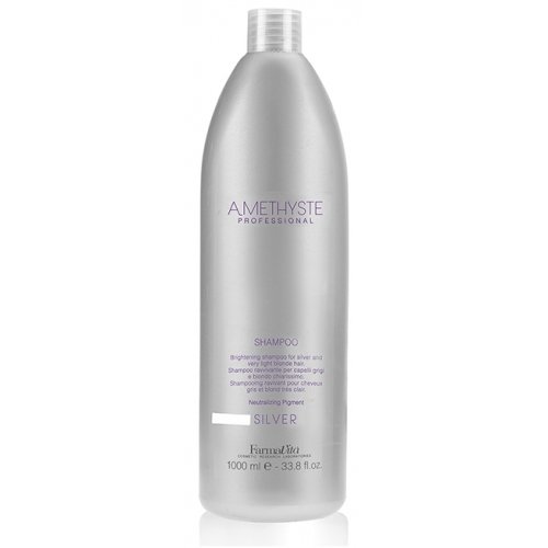 Шампуни для волос:  FarmaVita -  Осветляющий шампунь для седых и светлых волос FarmaVita Amethyste Silver Shampoo (1000 мл) (1000 мл)