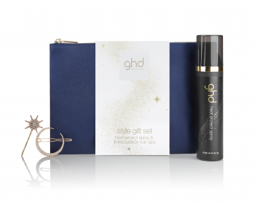 Наборы для волос:  Подарочный набор ghd Загадай желание (термозащитный спрей для волос ghd, две заколки, сумка для хран GHD)