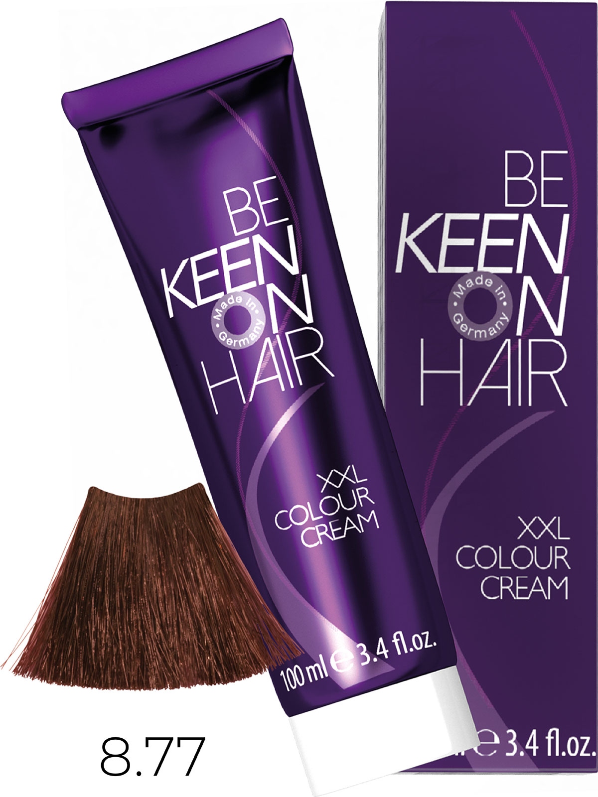 Оттеночные красители:  KEEN -  Крем-краска для волос KEEN COLOUR CREAM XXL 8.77 Кофе с молоком Milchkaffee