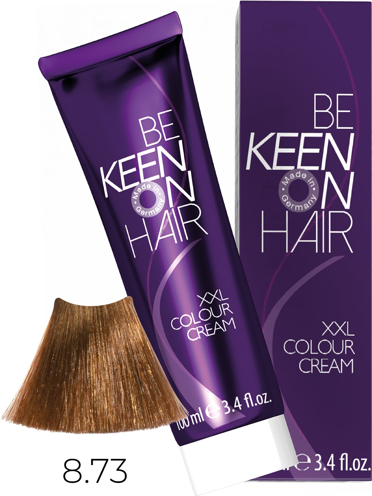 Оттеночные красители:  KEEN -  Крем-краска для волос KEEN COLOUR CREAM XXL 8.73 Мед Honig