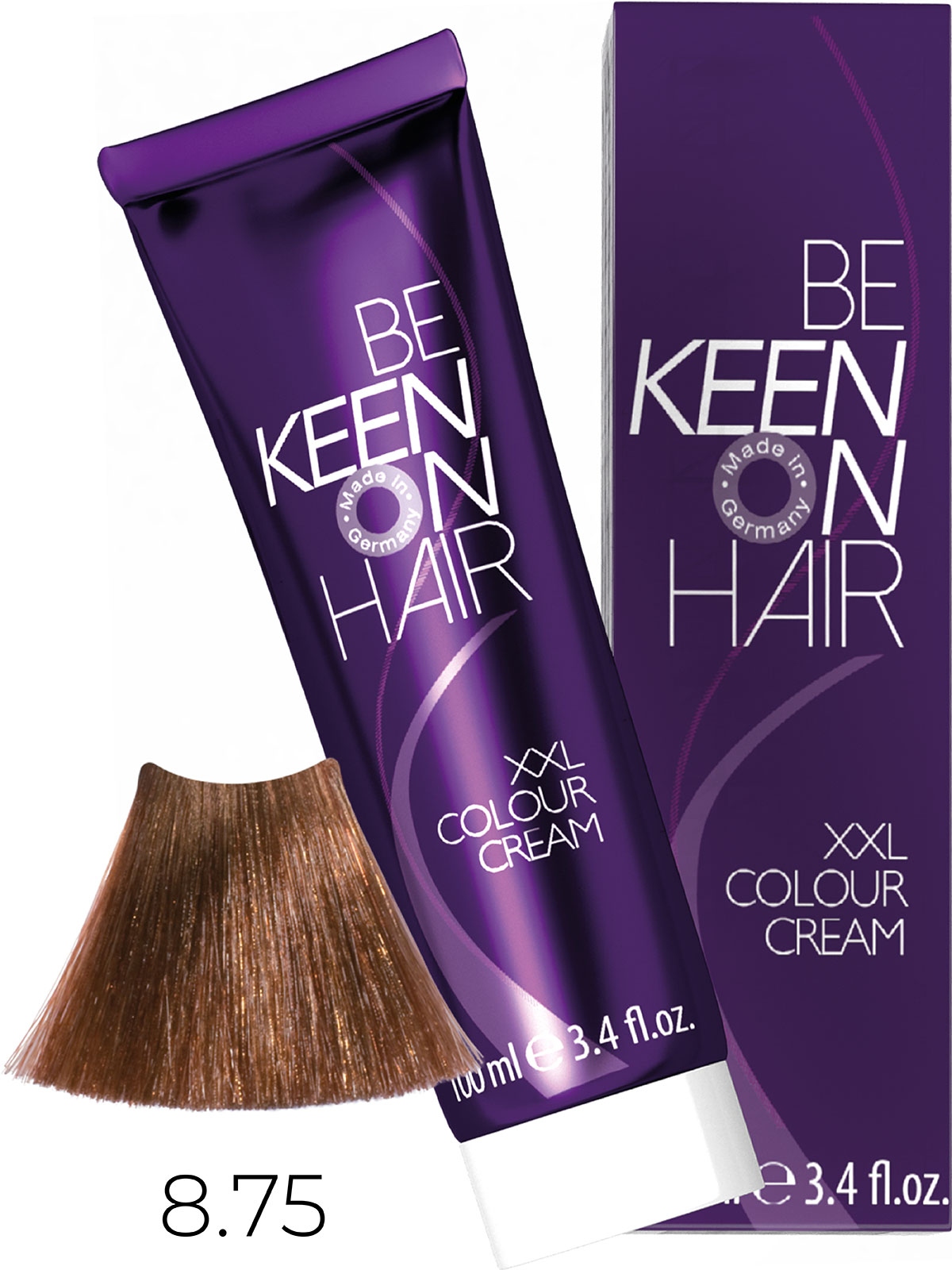 Оттеночные красители:  KEEN -  Крем-краска для волос KEEN COLOUR CREAM XXL 8.75 Клен Ahorn