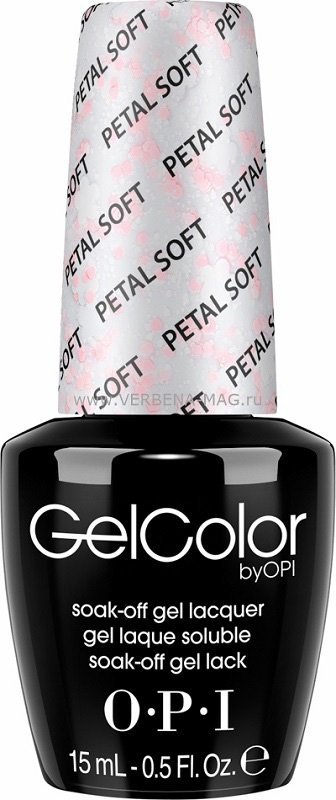Гель-лаки для ногтей:  OPI -  GELCOLOR гель-лак GCT64 Petal Soft (15 мл)