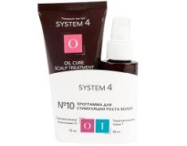  SYSTEM 4 -  Набор Программа №10 для стимуляции роста волос (Тоник Т + маска-пилинг О) Мини 
