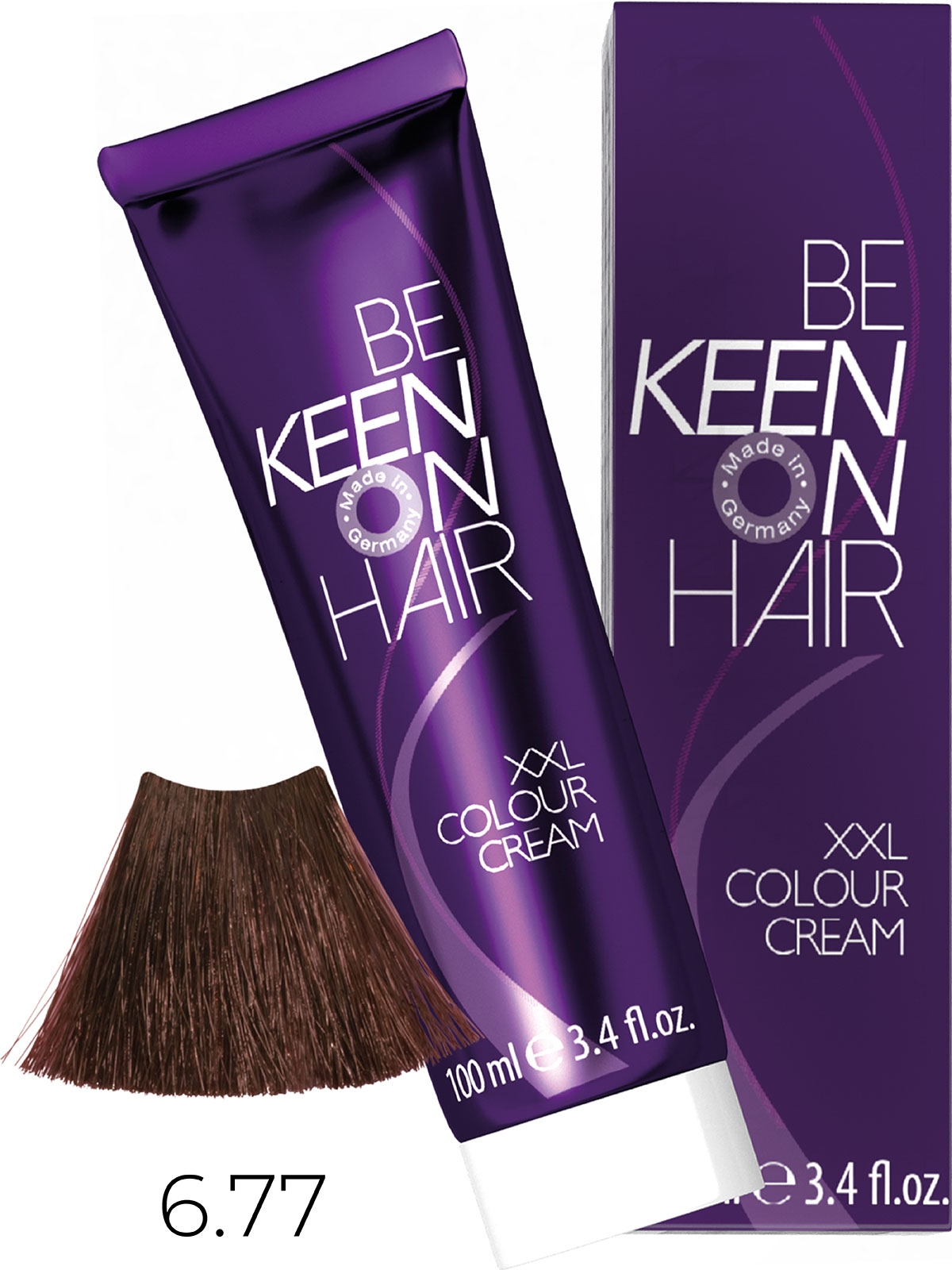 Оттеночные красители:  KEEN -  Крем-краска для волос KEEN COLOUR CREAM XXL 6.77 Кофе Kaffee