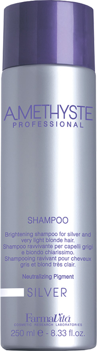 Шампуни для волос:  FarmaVita -  Осветляющий шампунь для седых и светлых волос AMETHYSTE SILVER SHAMPOO (250 мл)