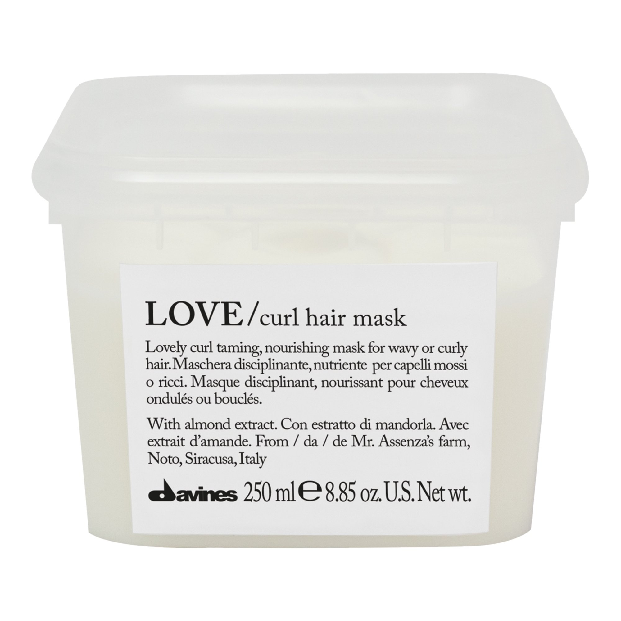 Маски для волос:  Davines -  Маска для усиления завитка LOVE CURL (250 мл)