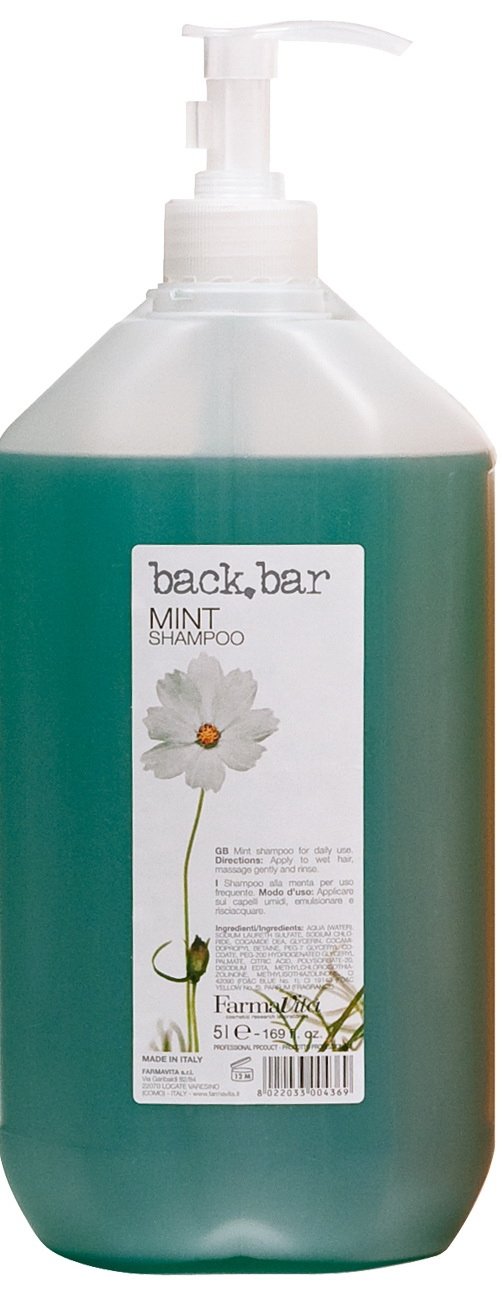 Шампуни для волос:  FarmaVita -  Ментоловый шампунь Back Bar Mint Shampoo (5000 мл)