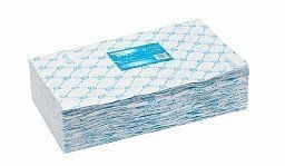 Антисептики, салфетки и перчатки:  White Line -  Полотенце большое White line 45*90 пачка голубой спанлейс (№50шт)