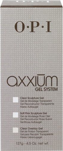 Гелевые системы для наращивания ногтей:  OPI -  Покрывающий гель OPI Axxium Clear Overlay Gel прозрачный (127 гр)
